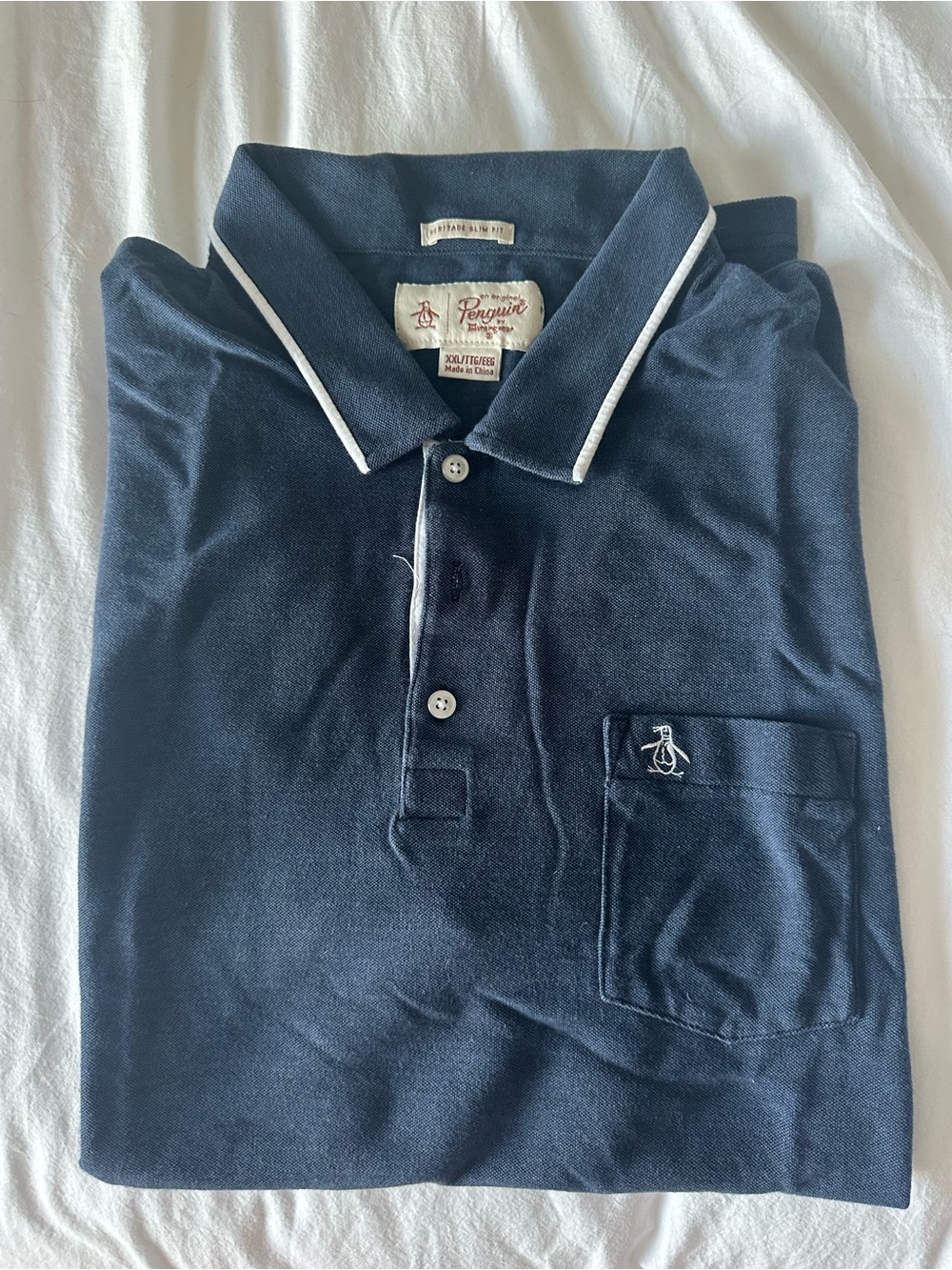 Penguin Haritage Fit Polo Navy